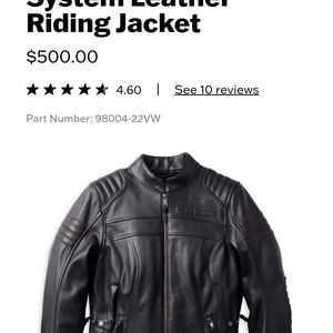 Harley-Davidson Black Leather Riding Jacket